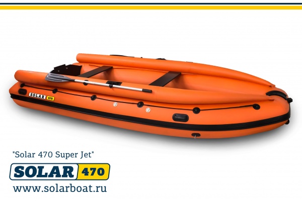 Лодка надувная моторная SOLAR-470 Super Jet tunnel от магазина Капитан
