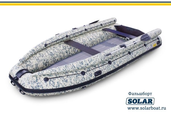 Лодка надувная моторная SOLAR-430 Super Jet tunnel от магазина Капитан