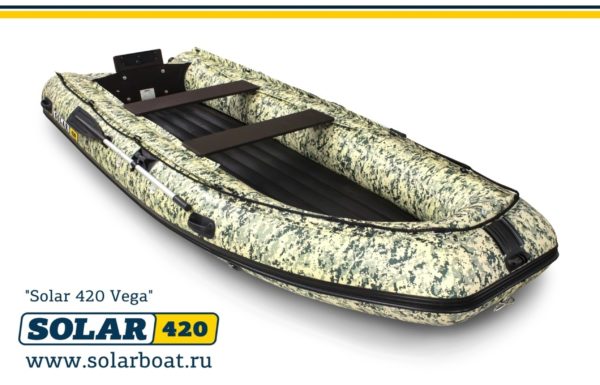 Лодка надувная моторная SOLAR-420 К (Vegа) Оптима от магазина Капитан