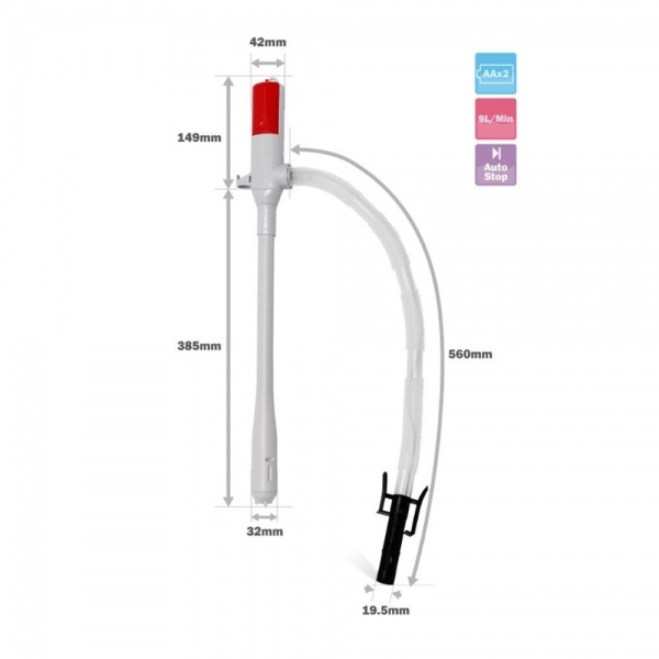Насос для перекачки топлива электрический 10л/мин SK-03-1 от магазина Капитан