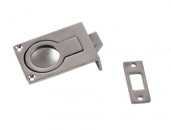 Ручка палубная потайная с защелкой, 57x40x17, нержавеющая  1825 от магазина Капитан