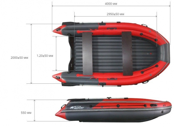Лодка надувная SKAT TRITON 400NDFi от магазина Капитан